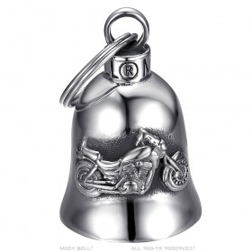 Motorcycle Bell Mocy Bell Bécane Stainless Steel Silver IM#24394