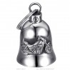 Clochette moto Mocy Bell Bécane Acier inoxydable Argent  IM#24394