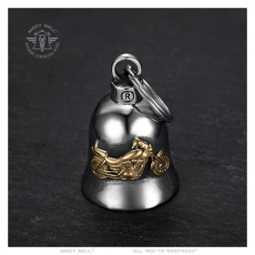 Timbre de motocicleta Mocy Bell Bécane acero inoxidable dorado IM#24399