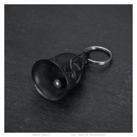 Campanello per moto Mocy Bell Croce Templare in acciaio inossidabile nero IM#24420