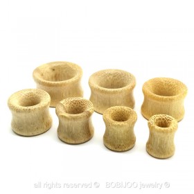 PIP0015 BOBIJOO Jewelry Plug Retractor Extender Wood Camel