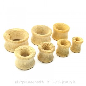 PIP0015 BOBIJOO Jewelry Plug Retractor Extender Wood Camel