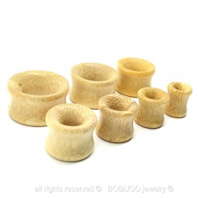 PIP0015 BOBIJOO Jewelry Plug Retractor Extender Wood Camel