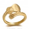Classical guitar ring Stainless steel Gold IM#24505