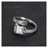 Classical guitar ring Stainless steel Silver IM#24514