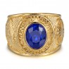 Anello universitario Gens du voyage France Niglo Blue Gold IM#24591