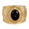 Anillo universitario Gens du voyage France Niglo Black Gold IM#24603