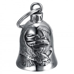 Guardian Bell, Bijoux Moto, Porte Bonheur Motard, Clochette Inox Biker