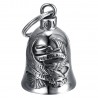 Motorradklingel Mocy Bell Eagle Live to Ride Edelstahl Silber IM#24637