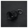 Mocy Bell V Twin Motor Campanello per moto in acciaio inossidabile nero IM#24651