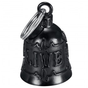 Mocy Bell ECG Live to Ride Motorcycle Bell Stainless Steel Black IM#24660