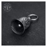 Campanello per moto Mocy Bell dito medio in acciaio inossidabile argento IM#24669