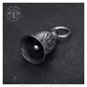 Motorcycle Bell Mocy Bell Middle Finger Stainless Steel Silver IM#24669