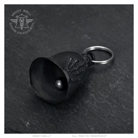 Motorcycle Bell Mocy Bell Middle Finger Stainless Steel Black IM#24675