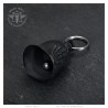 Timbre de motocicleta Mocy Bell dedo medio acero inoxidable negro IM#24675