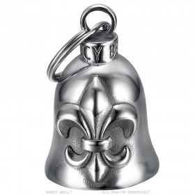 Motorcycle Bell Mocy Bell Fleur de Lys Stainless Steel Silver IM#24703