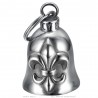 Motorradklingel Mocy Bell Fleur de Lys Edelstahl Silber IM#24703