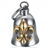 Motorcycle Bell Mocy Bell Fleur de Lys Stainless Steel Gold IM#24709