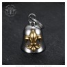 Motorcycle Bell Mocy Bell Fleur de Lys Stainless Steel Gold IM#24710