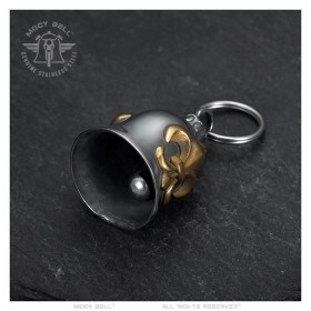 Campanello per moto Mocy Bell Fleur de Lys Acciaio inossidabile Oro IM#24711