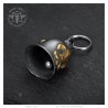 Motorcycle Bell Mocy Bell Fleur de Lys Stainless Steel Gold IM#24711