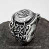 Anillo anillo de Plata de Acero Inoxidable de Fleur-de-Lys   IM#24755