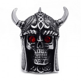 Siegelring Ring totenkopf Keltischer Helm Fantasy  IM#24781