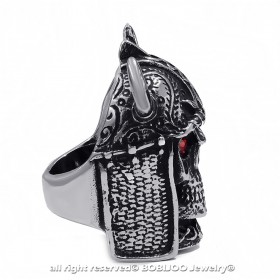 Siegelring Ring totenkopf Keltischer Helm Fantasy  IM#24784