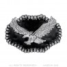 Fibbia per cintura Silver Eagle USA smalto nero IM#24809
