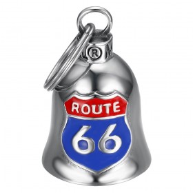 Mocy Bell Route 66 USA Campanello per moto in acciaio inossidabile argento IM#24849