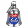 Clochette moto Mocy Bell Route 66 USA Acier inoxydable Argent  IM#24849