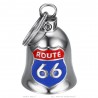 Mocy Bell Route 66 USA Campana de motocicleta de acero inoxidable plateado IM#24850