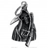 Campanello per moto Mocy Bell Grim Reaper in acciaio inossidabile argento IM#24856