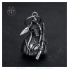 Campana de motocicleta Mocy Bell Grim Reaper Acero inoxidable Plata IM#24857