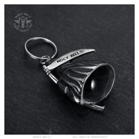 Motorcycle Bell Mocy Bell Grim Reaper Stainless Steel Silver IM#24858