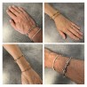 Barbed Wire Bracelet 316L Stainless Steel Silver IM#24865