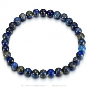Bracelet Lapis Lazuli genuine stones 6mm 3 sizes Man Woman IM#24889