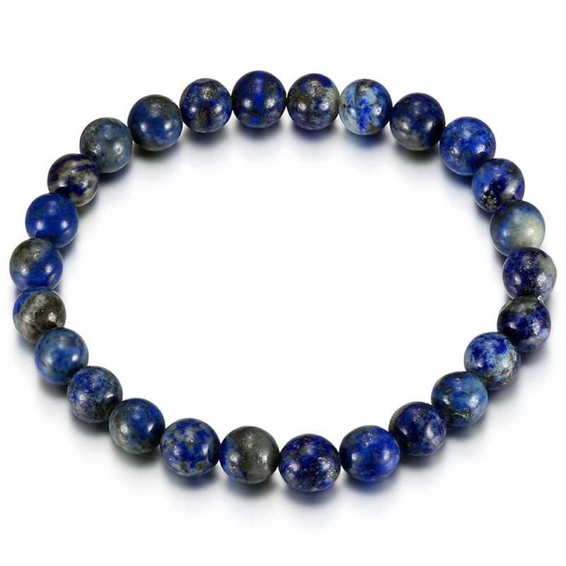 Echtes Lapislazuli-Armband, 8 mm, 3 Größen, Mann und Frau, IM#24895