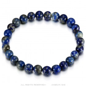 Echtes Lapislazuli-Armband, 8 mm, 3 Größen, Mann und Frau, IM#24896