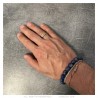 Echtes Lapislazuli-Armband, 10 mm, 3 Größen, Mann und Frau, IM#24907