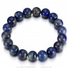 Bracelet Lapis Lazuli véritable 12mm 3 tailles Homme Femme  IM#24910
