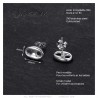 Earrings Coffee Bean Child Baby Stainless Steel Silver IM#24999