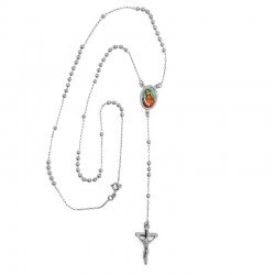 CP0020 BOBIJOO Jewelry Rosenkranz Vergoldet Gold Weiß