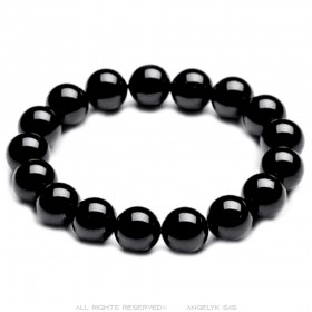 Bracciale in vero onice 12mm Brillante 20cm IM#25096