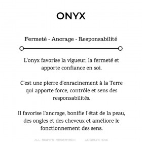 Echtes Onyx-Armband, 12 mm, brillant, 20 cm, IM#25098