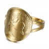 Coin Ring Replica 20 Fr Napoleón III Acero y Oro IM#25110