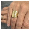 Coin Ring Replica 20 Fr Napoleón III Acero y Oro IM#25112