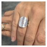 Coin Ring Replica 20 Fr Napoleon III Stainless Steel Silver IM#25119