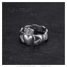 Bague claddagh femme Acier inoxydable et Argent  IM#25284