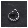 Anillo claddagh para mujer de acero inoxidable y plata  IM#25285